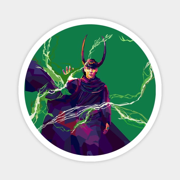 God Loki WPAP Magnet by awangwidyatama